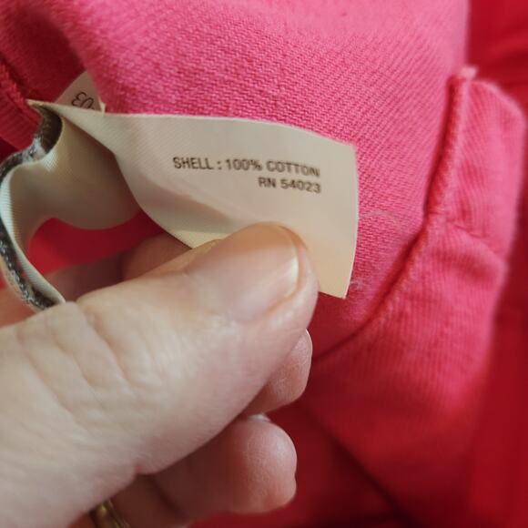 OLD NAVY Rare Vtg Pink Orange Peace Love Design Drawstring Beach Tote Bag Summer - Picture 4 of 11